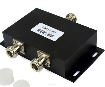 Fibergain S- 2/1,  Dzielnik mocy, Splitter do anten  VHF 136-174MHz  