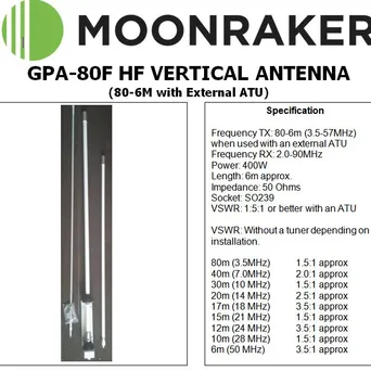 GPA-80F Moonraker (wersja 400 W) o paśmo 80-6 m