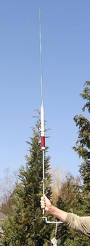 HF-P1 przenośna pionowa antena KF + pokrowiec + trójnóg   HF-1