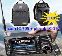  IC-705 Icom z BP-307 i plecakiem LC-192 Promocja
