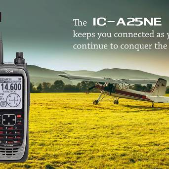 IC-A25 NE Icom Radiostacja lotnicza 8,33 z nawigacją