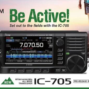 Icom IC-705 + Plecak LC-92