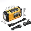 Raddy SH-906 Radio awaryjne, przenośne z ręczną prądnicą oraz na energię słoneczną,latarka do czytania, SOS, kompas, ładowarka do telefon - 2