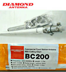 BC-200 Diamond 430 - 490 MHz bazowa antena profesjonalna