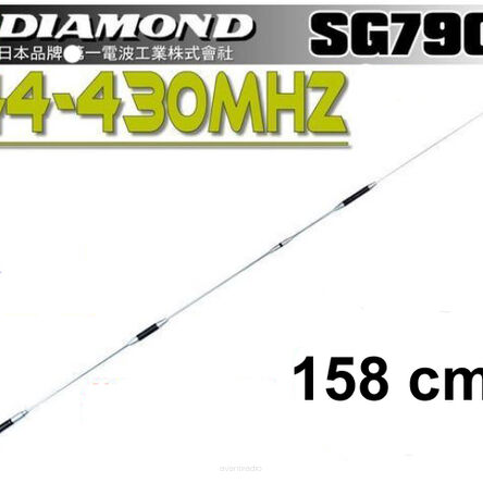 SG-7900 Diamond , dwupasmowa antena 5.0dB (144MHz) 7.6dB(430MHz) 1.58M